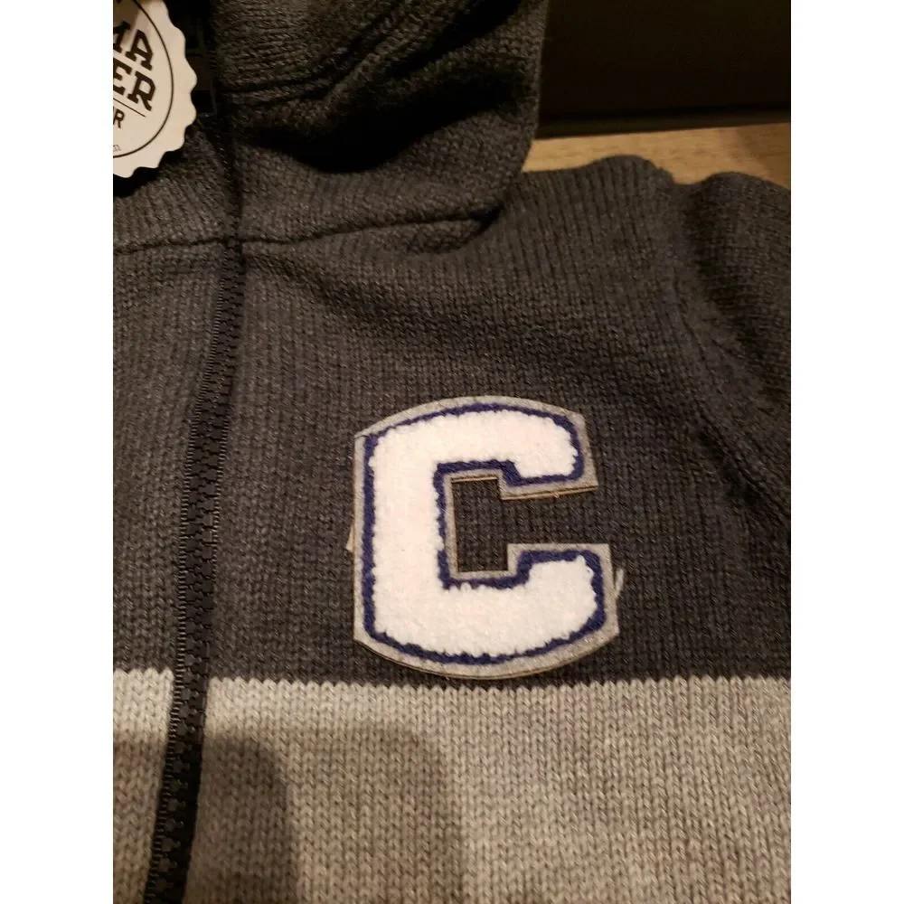 Alma Mater Boys Cornell University‎ Grey Block Hoodie Sweater Size 5T